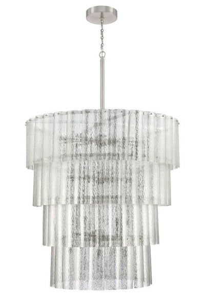 Museo 28 Light Chandelier in Brushed Polished Nickel Chandelier Craftmade