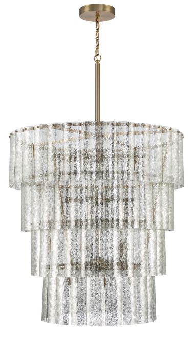 Museo 28 Light Chandelier in Satin Brass Chandelier Craftmade