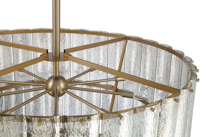 Museo 28 Light Chandelier in Satin Brass Chandelier Craftmade