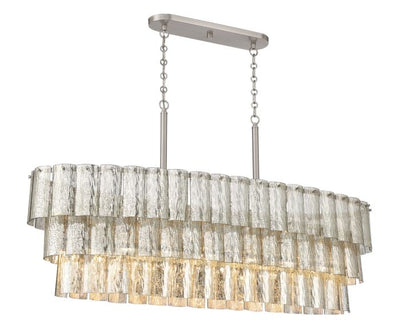 Museo 7 Light Island in Brushed Polished Nickel Linear Craftmade