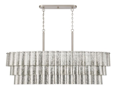 Museo 7 Light Island in Brushed Polished Nickel Linear Craftmade