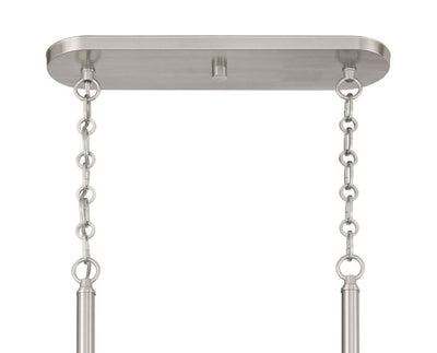 Museo 7 Light Island in Brushed Polished Nickel Linear Craftmade