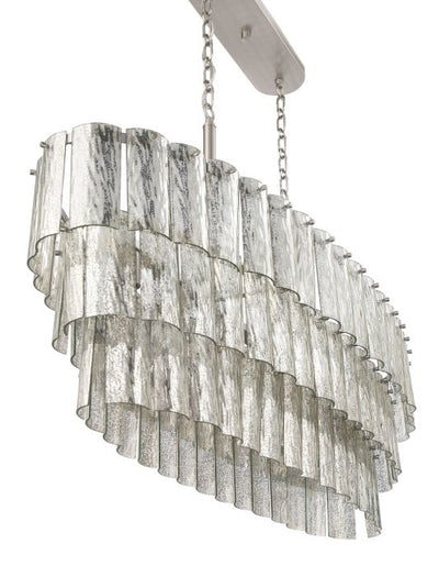 Museo 7 Light Island in Brushed Polished Nickel Linear Craftmade