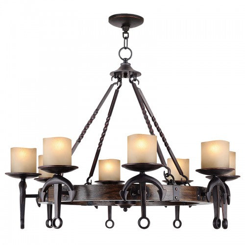 8 Light Olde Bronze Chandelier Chandelier Livex