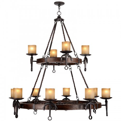 12 Light Olde Bronze Chandelier Chandelier Livex