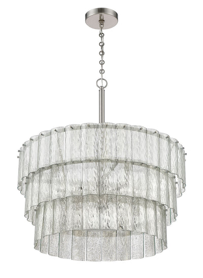 Museo 12 Light Pendant in Brushed Polished Nickel Pendant Craftmade