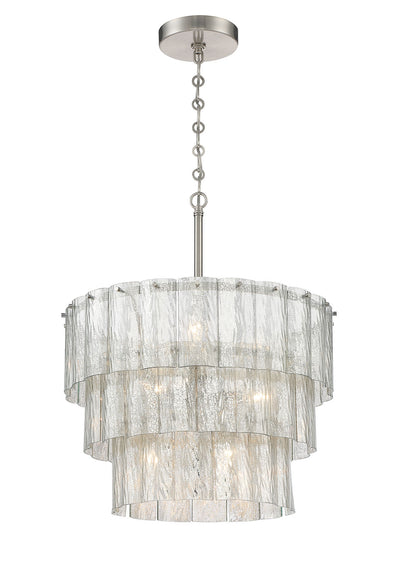 Museo 9 Light Pendant in Brushed Polished Nickel Pendant Craftmade