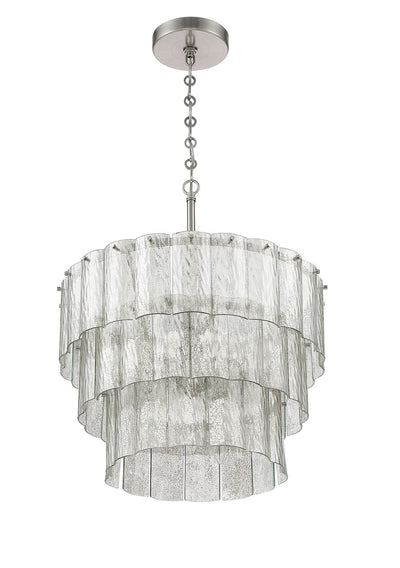 Museo 9 Light Pendant in Brushed Polished Nickel Pendant Craftmade