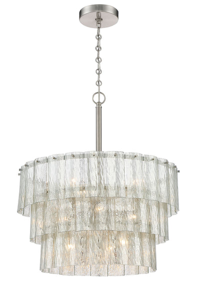 Museo 9 Light Pendant in Brushed Polished Nickel Pendant Craftmade