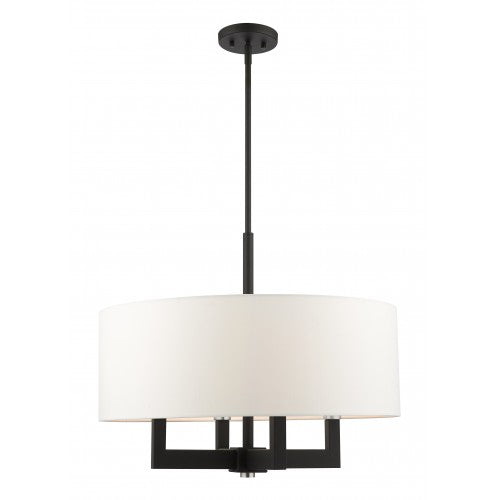 4 Light Black Chandelier Chandelier Livex