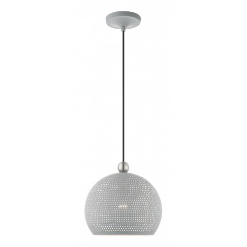 1 Light Nordic Gray Pendant Pendant Livex