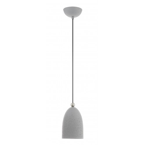 1 Light Nordic Gray Pendant Pendant Livex