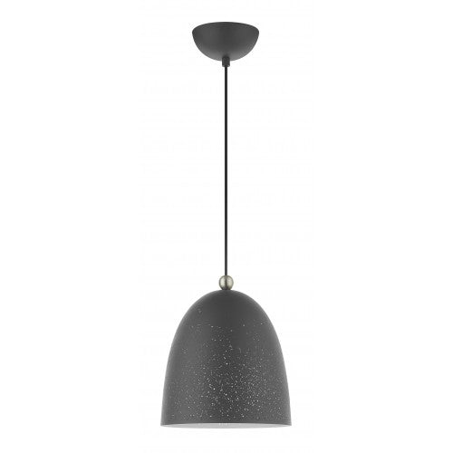 1 Light Scandinavian Gray Pendant Pendant Livex