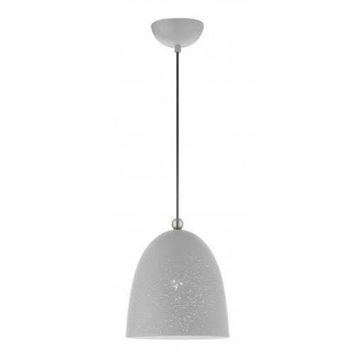 1 Light Nordic Gray Pendant Pendant Livex