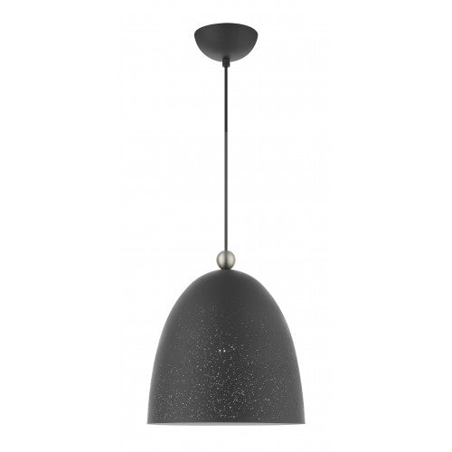 1 Light Scandinavian Gray Pendant Pendant Livex