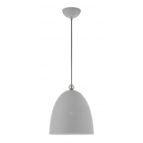 1 Light Nordic Gray Pendant Pendant Livex