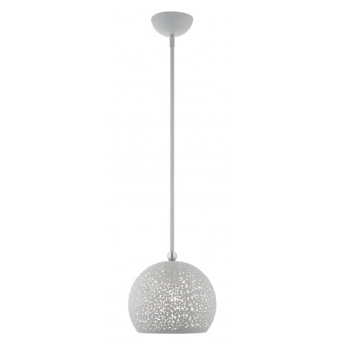 1 Light Nordic Gray Pendant Pendant Livex