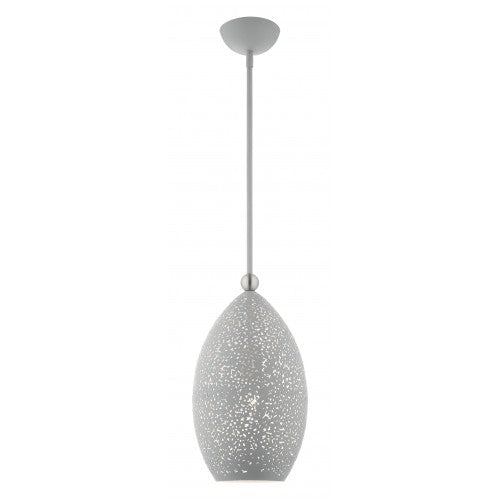 1 Light Nordic Gray Pendant Pendant Livex