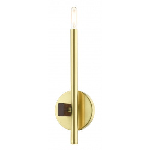 1 Light Satin Brass ADA Single Sconce Wall Sconce Livex