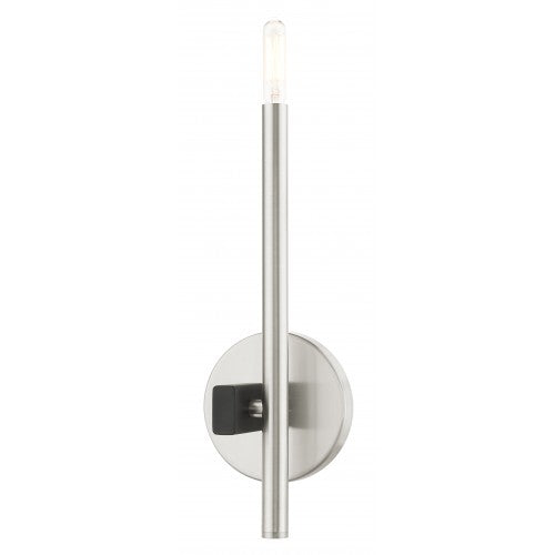 1 Light Brushed Nickel ADA Single Sconce Wall Sconce Livex