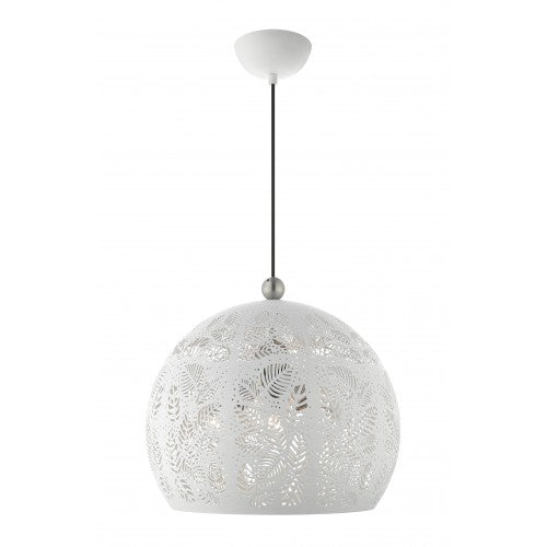 3 Light White Pendant Pendant Livex