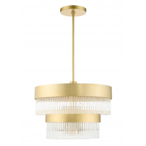 5 Light Soft Gold Chandelier Chandelier Livex