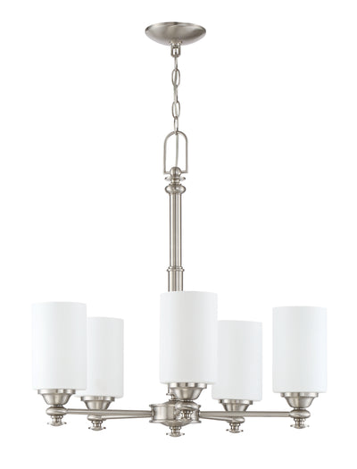 Dardyn 5 Light Chandelier in Brushed Polished Nickel Chandelier Craftmade