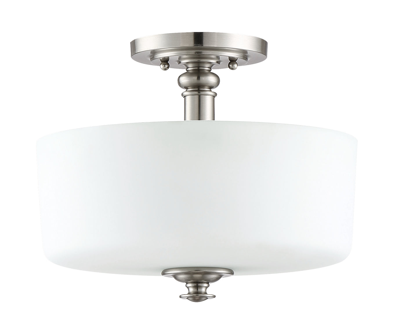 Dardyn 3 Light Convertible Semi Flush in Brushed Polished Nickel Semi Flush Craftmade