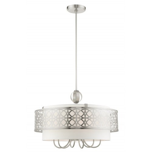 7 Light Soft Gold Pendant Chandelier Chandelier Livex