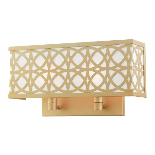 2 Light Soft Gold ADA Double Sconce Wall Sconce Livex
