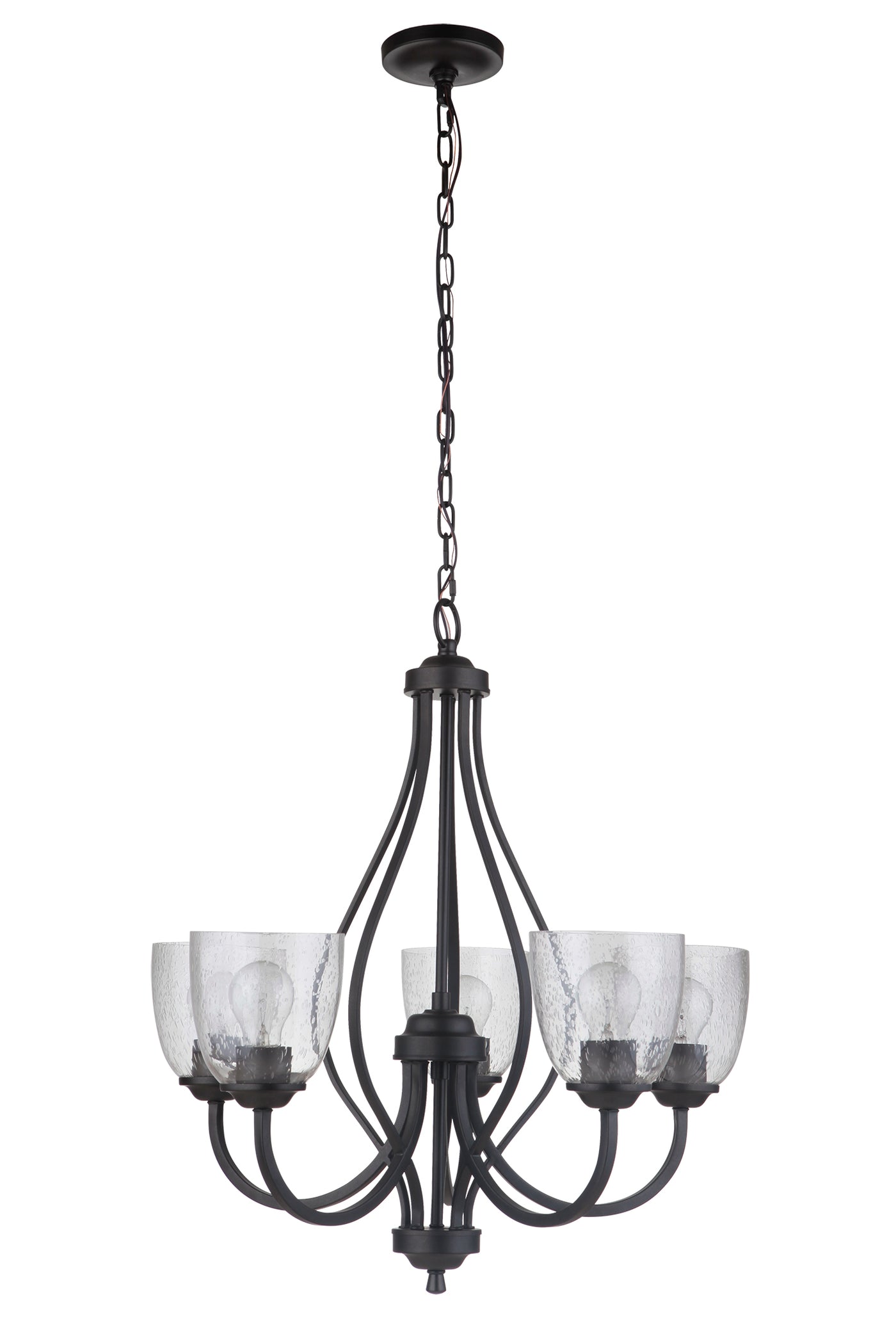 Serene 5 Light Chandelier in Espresso Chandelier Craftmade