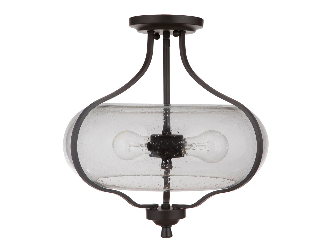 Serene 2 Light Semi Flush in Espresso Semi Flush Craftmade