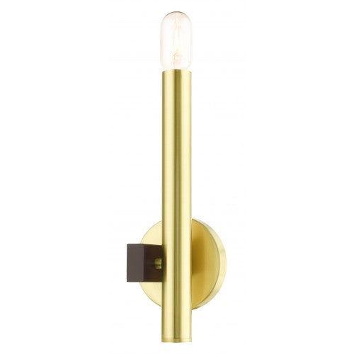 1 Light Satin Brass ADA Single Sconce Wall Sconce Livex