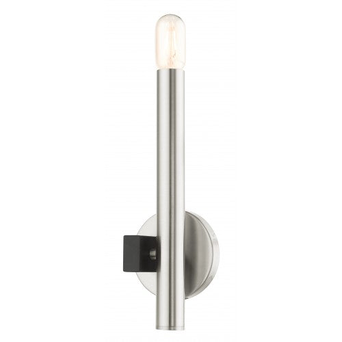 1 Light Brushed Nickel ADA Single Sconce Wall Sconce Livex