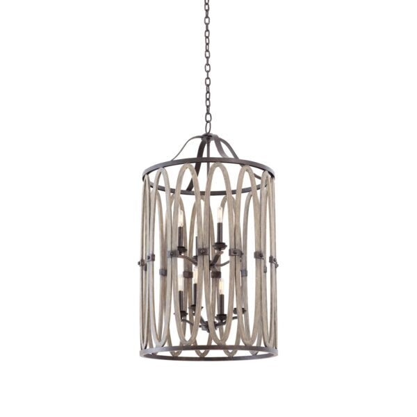 Belmont 8 Light Foyer Chandelier Kalco