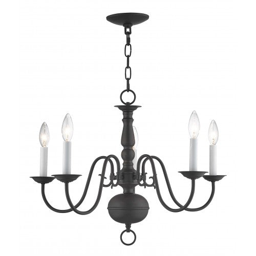 5 Light BZ Chandelier Chandelier Livex