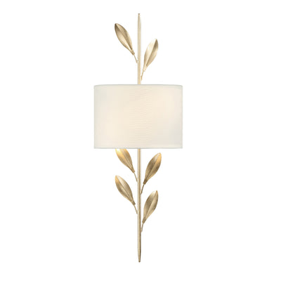 Broche 2 Light Antique Gold Sconce Wall Sconce Crystorama