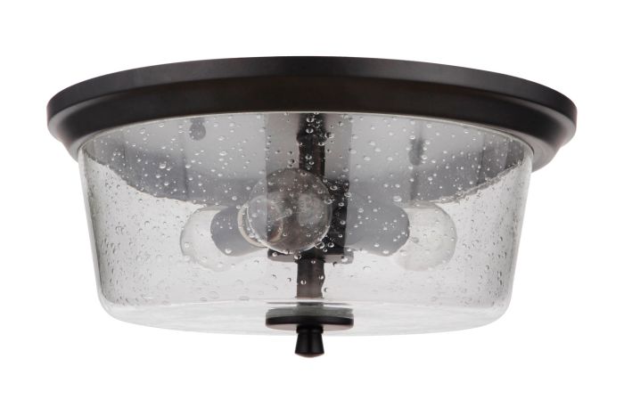 Tyler 3 Light Flushmount in Flat Black Flush Mount Craftmade