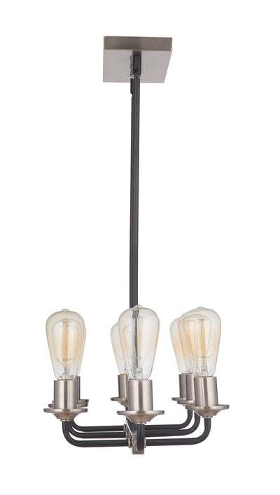 Randolph 8 Light Island in Flat Black/Brushed Polished Nickel Linear Craftmade