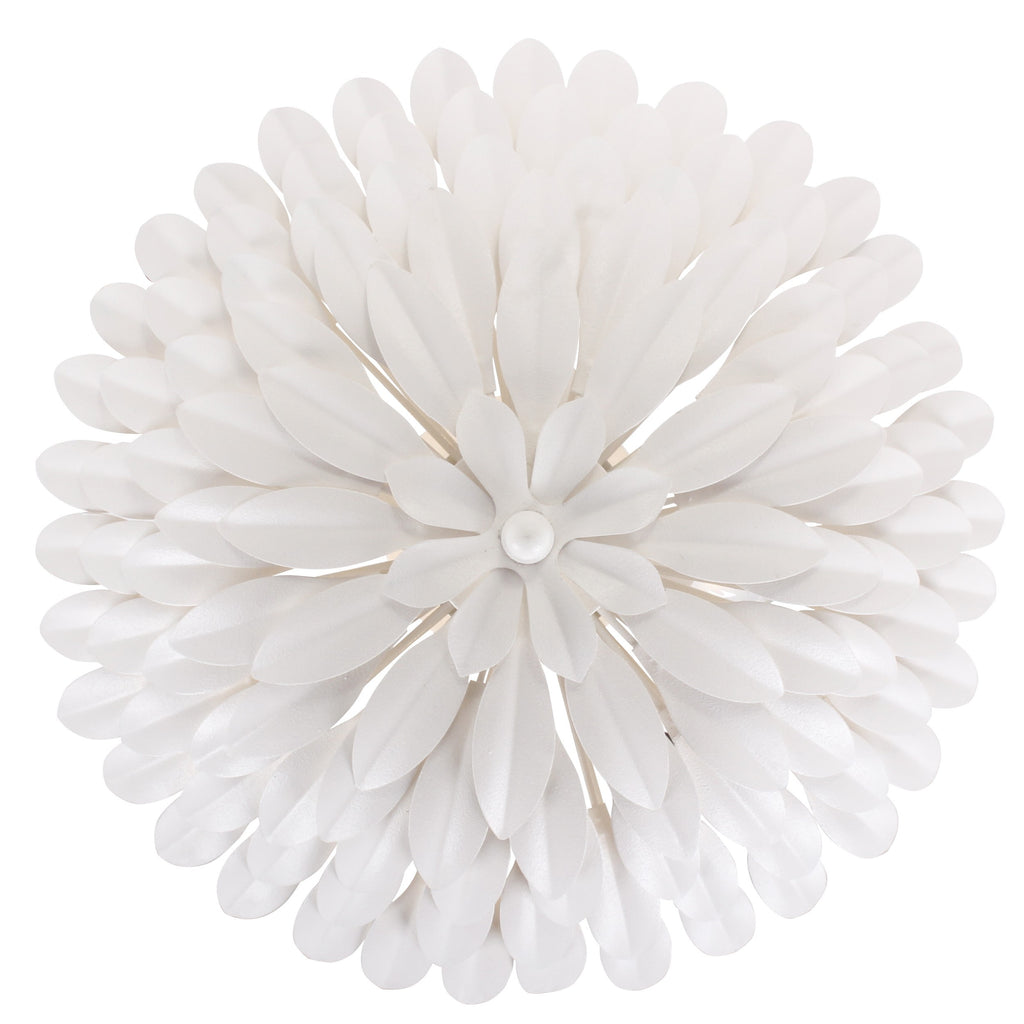 Broche 4 Light Matte White Semi Flush Mount Semi Flush Crystorama