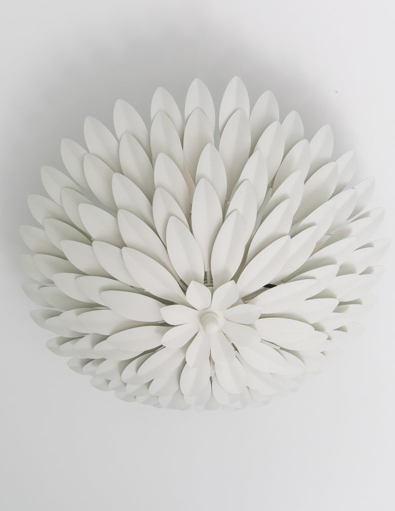 Broche 4 Light Matte White Semi Flush Mount Semi Flush Crystorama