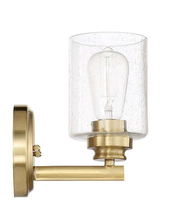 Bolden 1 Light Wall Sconce in Satin Brass Wall Sconce Craftmade