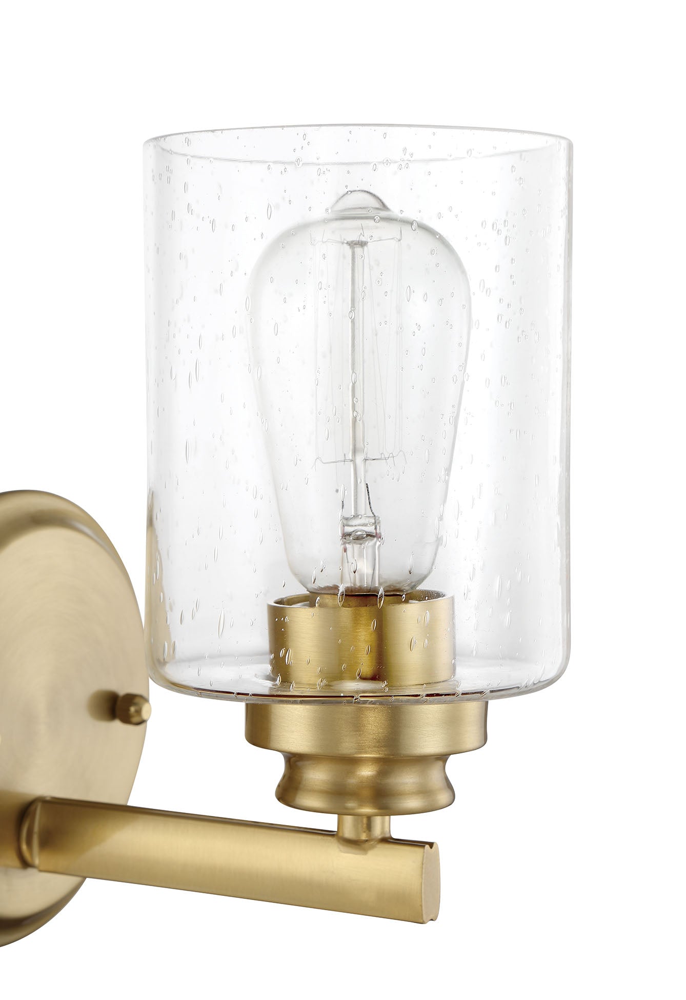 Bolden 1 Light Wall Sconce in Satin Brass Wall Sconce Craftmade