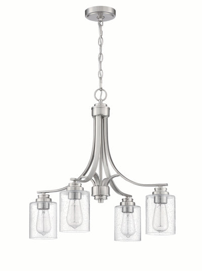 Bolden 4 Light Chandelier in Brushed Polished Nickel Chandelier Craftmade