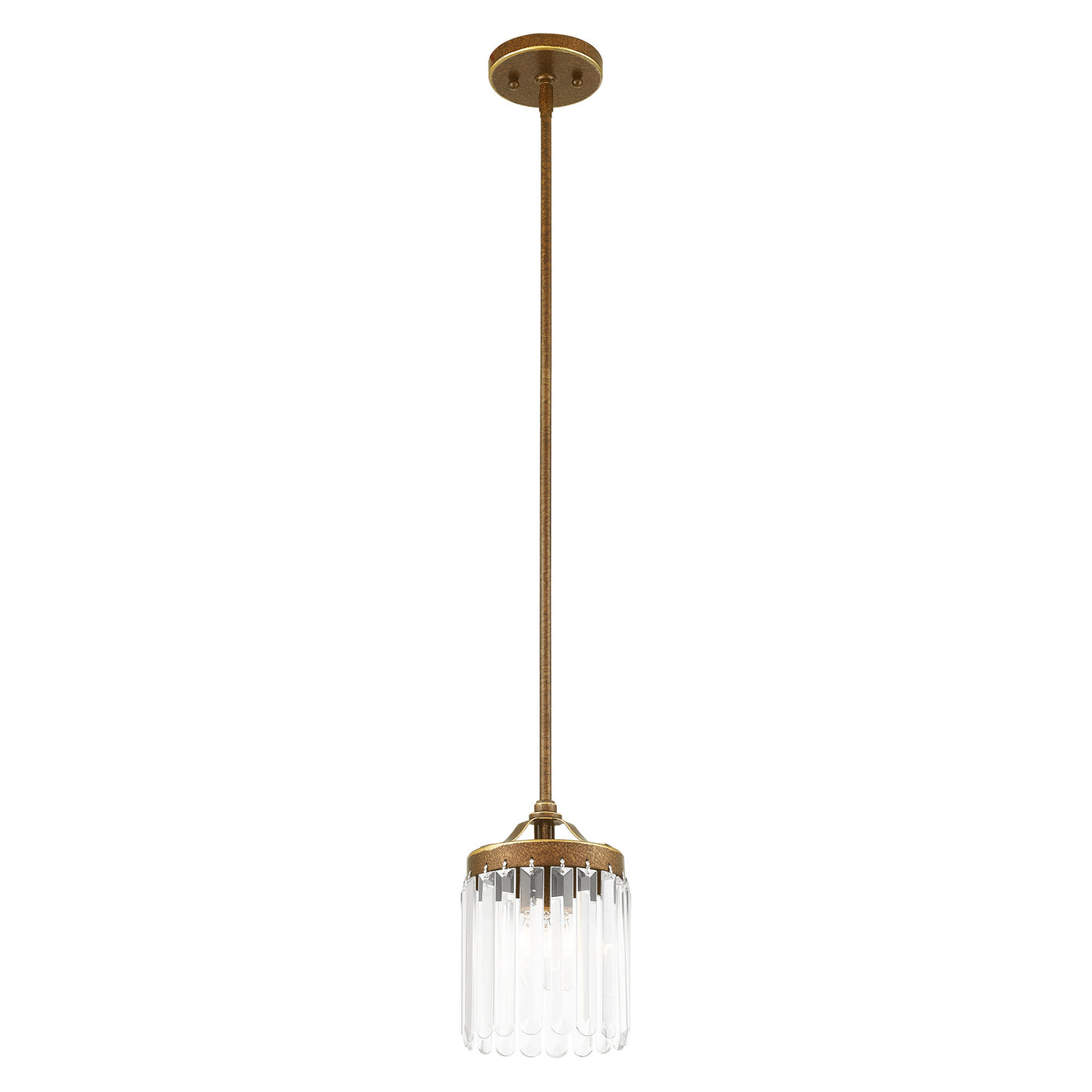 1 Light Palaciall Bronze Single Pendant Pendant Livex