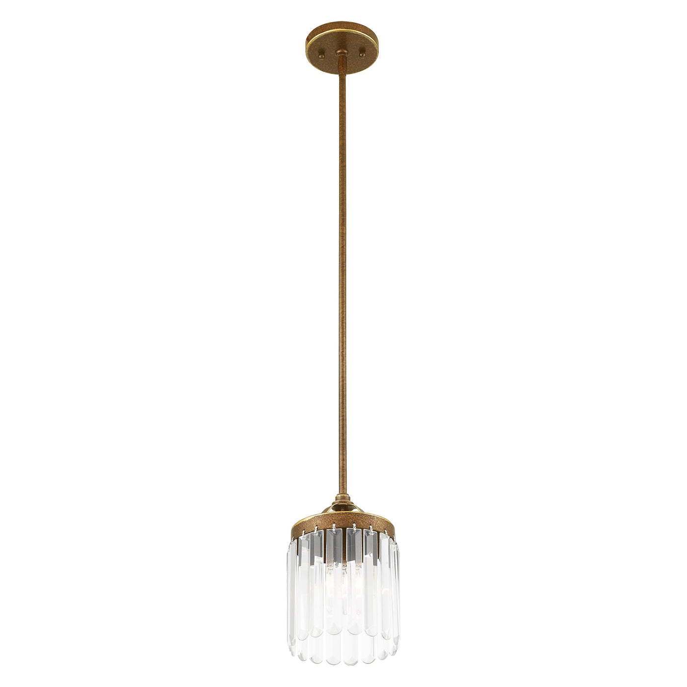 1 Light Palaciall Bronze Single Pendant Pendant Livex