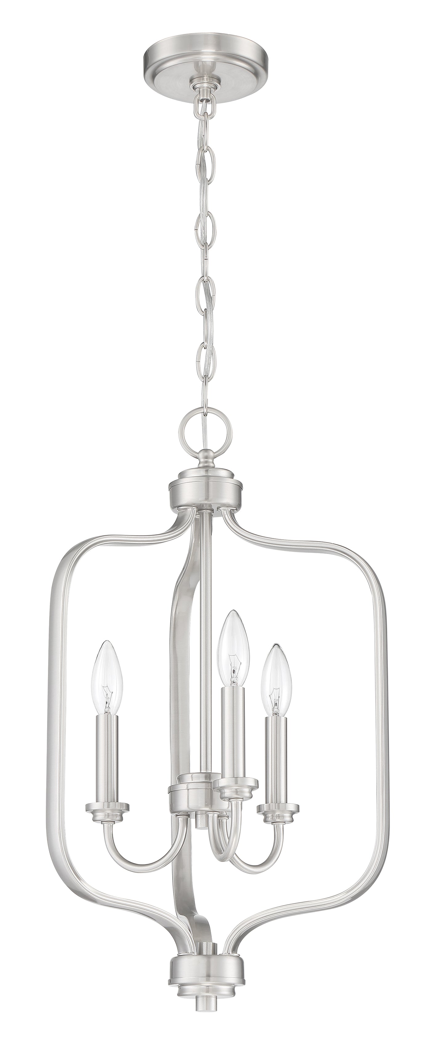 Bolden 3 Light Foyer in Brushed Polished Nickel Pendant Craftmade