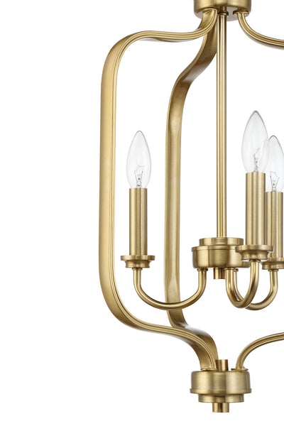 Bolden 3 Light Foyer in Satin Brass Pendant Craftmade