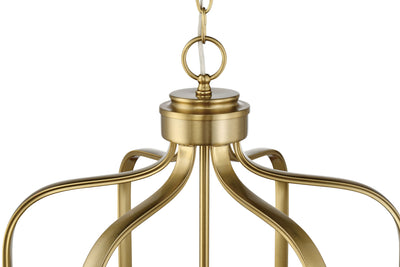 Bolden 6 Light Foyer in Satin Brass Pendant Craftmade