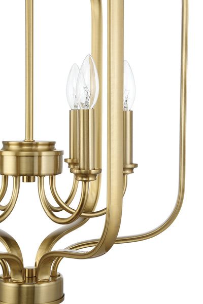 Bolden 6 Light Foyer in Satin Brass Pendant Craftmade